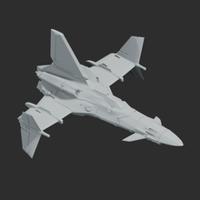 american mecha spaceplane corsair 3d print model - Mito3D
