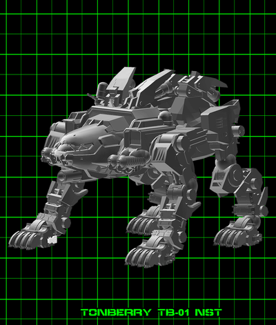 americano mecha tonberry tb 01 nst juego battletech battlemech mech tanque militar robot giantrobot 3d print model - Mito3D