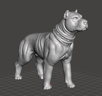 american pitbull figure model animal creature wildlife figurine dog lover action 375 inch hound nature ornament doggo puppy doggy terrier fantasy toy pvc rpg collector dungeons dragons miniature companion 3d print model - Mito3D