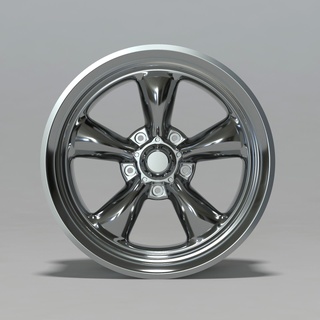 american racing torq thrust ii ar 3dprint print printable diy hobby hotwheels dragracing rim wheel disc 3d print model - Mito3D