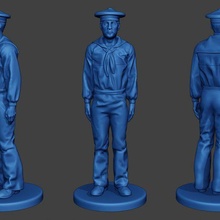 american sailor civil war union attention4 acwus1 game man soldier miniature figure sculpture military army north 1836 ship lunch navy naval action-figure 3d print model - Mito3D