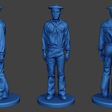 american sailor civil war union attention5 acwus1 game man soldier miniature figure sculpture military army north 1836 ship lunch navy naval action-figure 3d print model - Mito3D