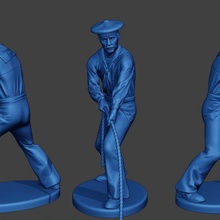 american sailor civil war union rope2 acwus2 game man soldier miniature figure sculpture military army north 1836 ship lunch navy naval action-figure 3d print model - Mito3D