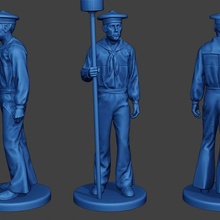 american sailor civil war union standtool acwus2 game man soldier miniature figure sculpture military army north 1836 ship lunch navy naval action-figure 3d print model - Mito3D