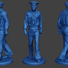 american sailor civil war union walk2 acwus1 game man soldier miniature figure sculpture military army north 1836 ship lunch navy naval action-figure 3d print model - Mito3D