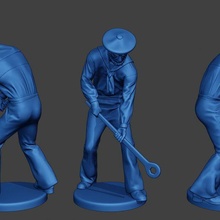 american sailor civil war union wrench3 acwus2 game man soldier miniature figure sculpture military army north 1836 ship lunch navy naval action-figure 3d print model - Mito3D
