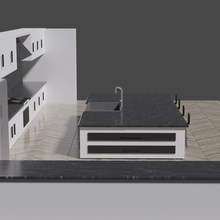 american style kitchen architecture 3d print model - Mito3D