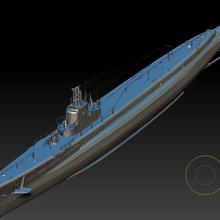sottomarino americano gato vari 3d print model - Mito3D