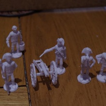 Amerikan bağımsızlık savaşı bölüm 7 genel topçu tayfası oyun oyuncak aksesuarları wargaming tarihi İngiliz awi 28 mm 3d print model - Mito3D