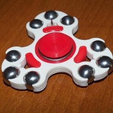amf-dual-Farb-spinner Spiel fidget spinner - Spielzeug Spiele 3d print model - Mito3D