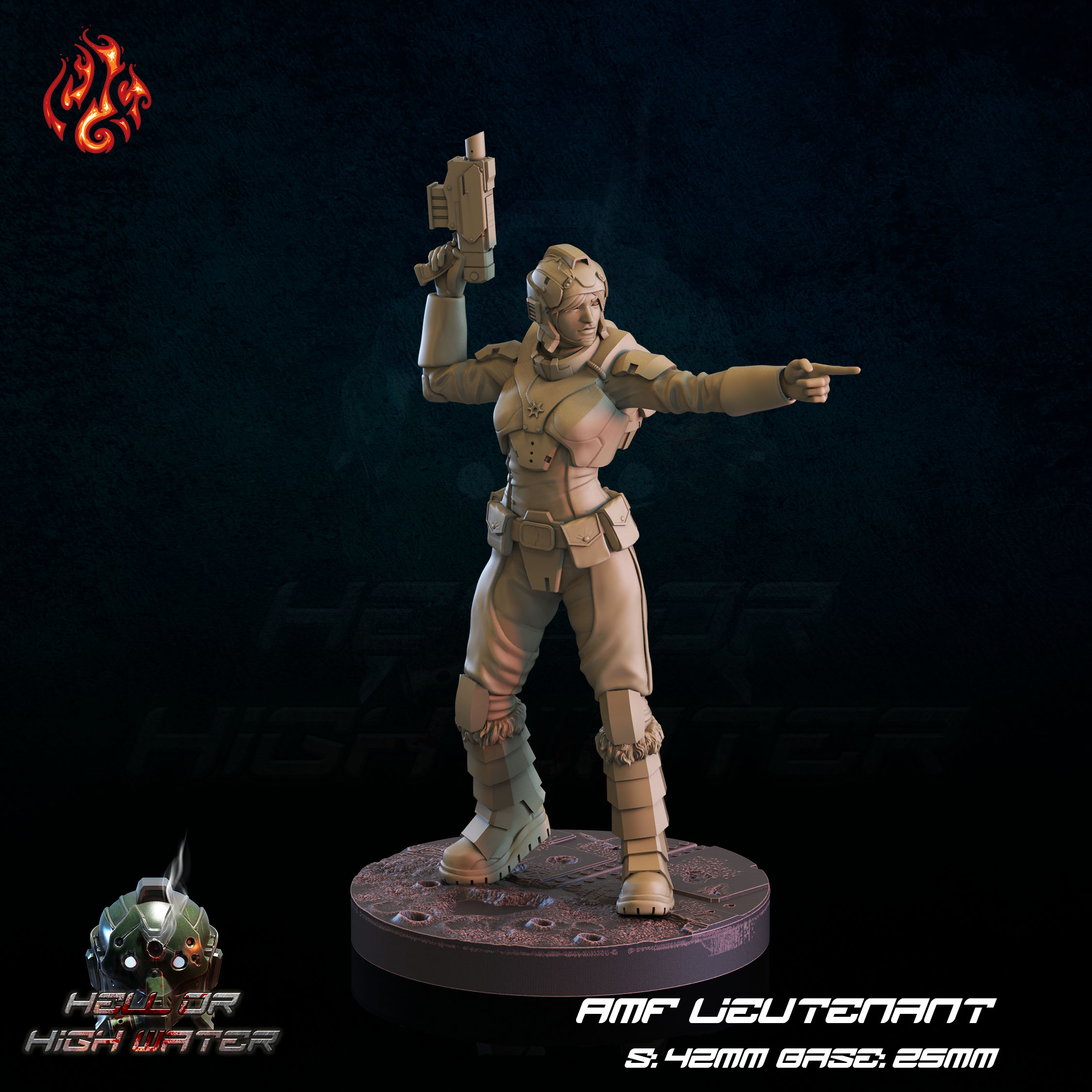 amf lieutenant 3D print model - Mito3D