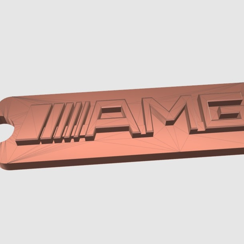 amg keychain various automotive beginner car cool creative easy print fun keychains keyring lowpoly mercedes mercedes-benz logo simple 3D print model - Mito3D