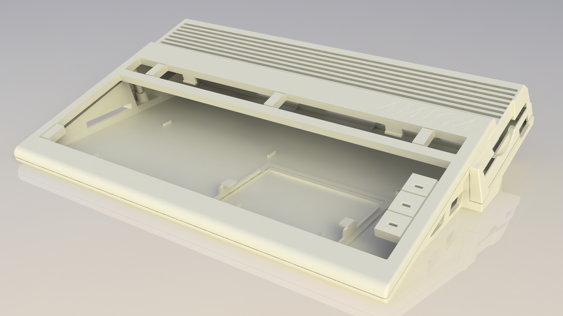 Amiga 600 Fall Mantel 3d drucken Modell 3D print model - Mito3D