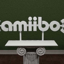 amiibo-logo Kunst Anzeichen logos video-Spiele video-Spiel stehen stand Zeichen sign nintendo mario logo emblem amiibo 3dpicks 3d print model - Mito3D