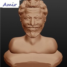 amir singer art christmas portrait chest collection ape bust navidad cantante retrato coleccin 3d print model - Mito3D