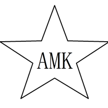 amk star cookie cutter tool fondant 3d print model - Mito3D