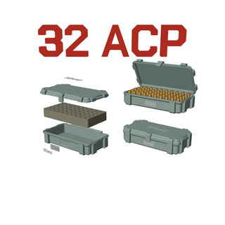 ammo box 32 acp ammunition storage auto crate organizer 3d print model - Mito3D