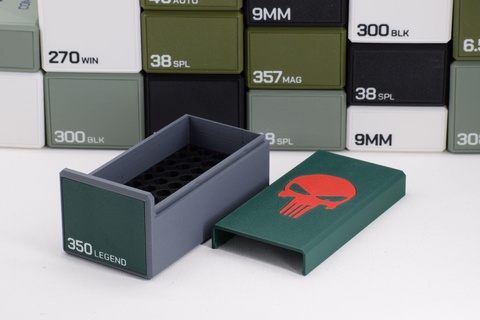 ammo box 350 legend ammunition storage 50 rounds crate 9x43mm lgnd 3d print model - Mito3D