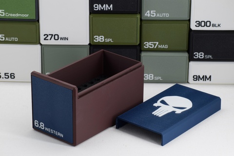 ammo box 68 western ammunition storage 50 rounds crate 3d print model - Mito3D
