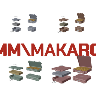 munizioni scatola 9x18 makarov Conservazione 9x18mm cassa organizzatore 3d print model - Mito3D
