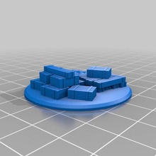 ammo dump marker 15mm game chain command token games 3d print model - Mito3D