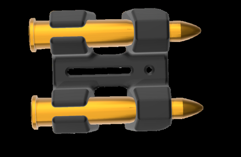 cephane Kulp destek Winchester 30 Porta madde işareti 3d print model - Mito3D