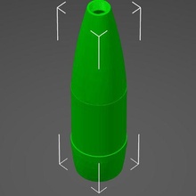 munição 155mm 1 8 3d print model - Mito3D