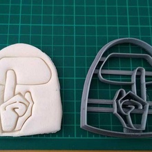 among-us type model 2 cookie cutter among- us sharp cookie/cookie 3d print model - Mito3D