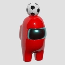 among us- futbol football ball us toys toy art 3d print model - Mito3D