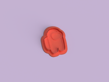 among us - cookie cutter kitchen 3d print model - Mito3D