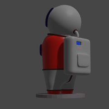 arasında us astronot oyuncaklar düşük poli Sanat 3d print model - Mito3D