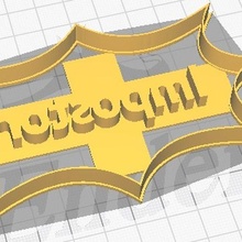 among us cookie cutter cutting amongus imposter foundant 3d print model - Mito3D