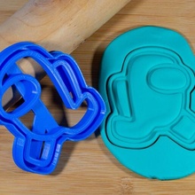 among us cookie cutter running 3d print model - Mito3D