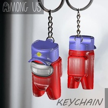 among us keychain - cap skin game print 3d pla art cell the skeld front 3d print model - Mito3D