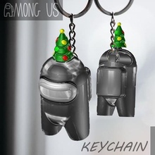 among us keychain - christmas tree skin game print 3d pla art cell the skeld 3d print model - Mito3D