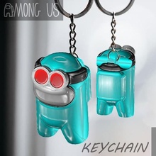 among us keychain - circle glasses skin game print 3d pla art cell the skeld 3d print model - Mito3D