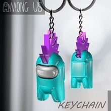 among us keychain - mohawk skin game print 3d pla art cell the skeld punk 3d print model - Mito3D