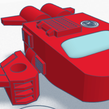 among us transformer free game transformers imposter crewmate skeld mira robot transforming fun 3d print model - Mito3D