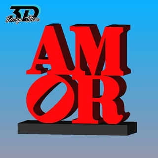amor l'amour 2 modèles art Nouveau York crême Philadelphia sculpture lettres 3d print model - Mito3D