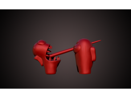 amoung us personagem impostor brinquedo figura amar 3d print model - Mito3D