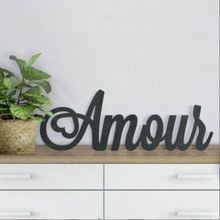 amour decorative letter fashion decorate desing poly art love picture font 3d print model - Mito3D