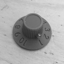 amp-regler Typ 0b d 30mm tool - Knopf Elektronik tube amp fender potentiometer 3d print model - Mito3D