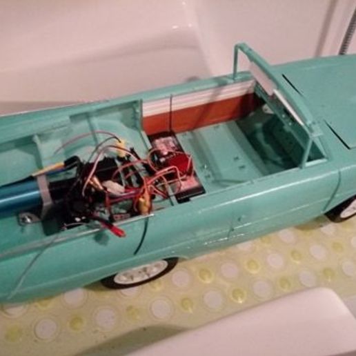 amphicar 770, de 1961, completo, rodas vários 770 rc 3D print model - Mito3D