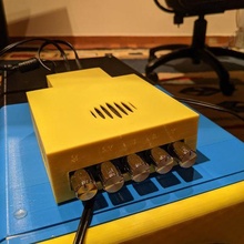 amplificatore involucro sistema sonoro altoparlante woofer subwoofer Home theater 3d print model - Mito3D