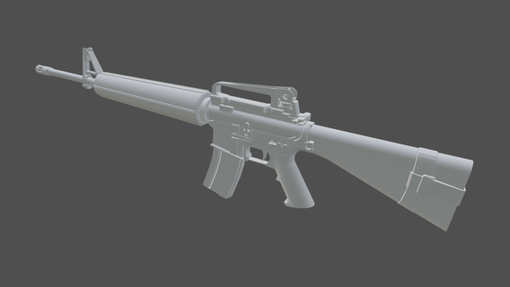 amr 16 amr16 amr2 toy gun weapon sniper high poly new 3d print model - Mito3D