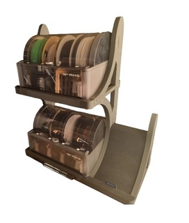 ams estante soporte cajón sistema expansión paquete 2 bambu laboratorio p1p x1 x1c plato garaje 3d print model - Mito3D