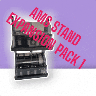 ams stand expansion pack 1 Various bambu lab p1p x1c spool legs slot in plate garage 3d print model - Mito3D