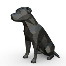 Amstaff köpek şekil Personel Sanat hediye Yazdır düşük poli 3dprint hayvan dekor heykelcik iç tasarım minyatürler heykel oyuncak 3d print model - Mito3D