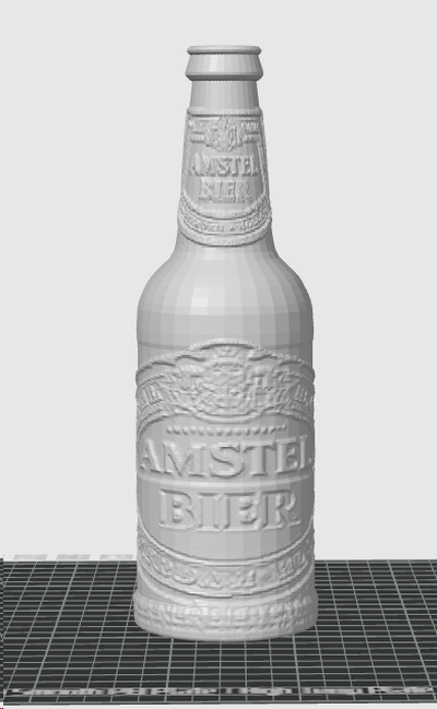 amstel bottle lithophane art beer bier ledbox lightbox 3d print model - Mito3D