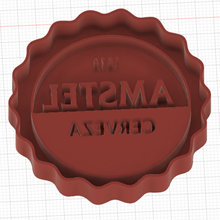 amstel cookie cutter shape beer plate gadget spain badge sheet metal bier brewers 3d print model - Mito3D